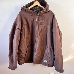 Schmidt Workwear Fleece/Sherpa lined‎ hooded Work Jacket- Size 2XL